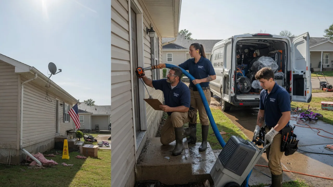Ceiling Water Damage Restoration in Newbury, OH near me